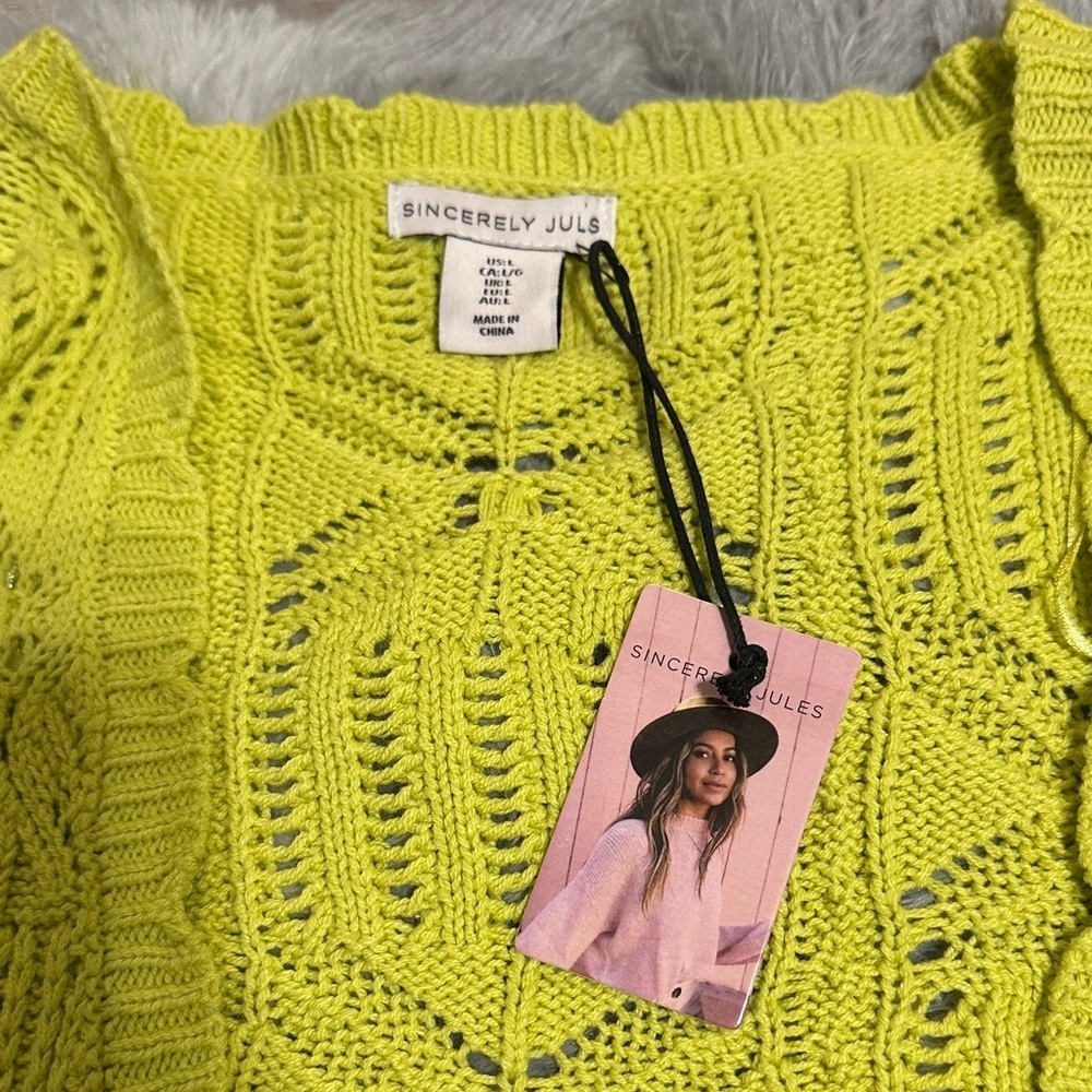 NWT sincerely Jules tie cardigan - Picture 4 of 7